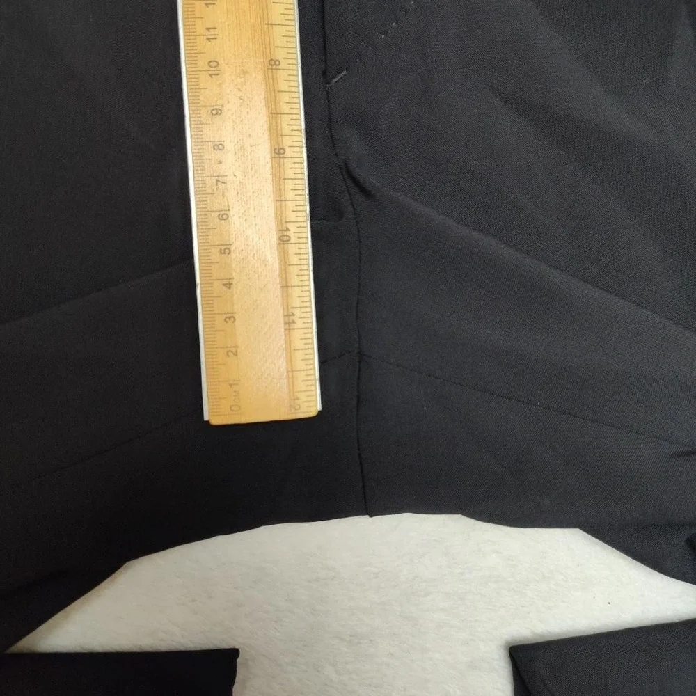 JCrew Pants Mens 33x30‎ Black Wool Spandex Stretch Flat Front Dress Slacks Suit